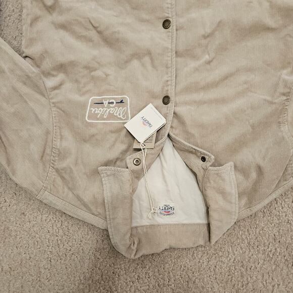 NWT Faherty Corduroy Coaches Jacket Pebble Beach Malibu Snap Front Mens Sz Large - Picture 7 of 12